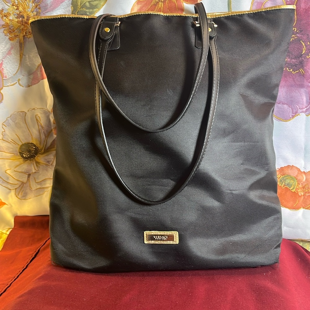 large tote-Black & Gold Versace perfumes